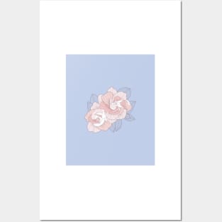 GARDENIA - Serenity Blue Posters and Art